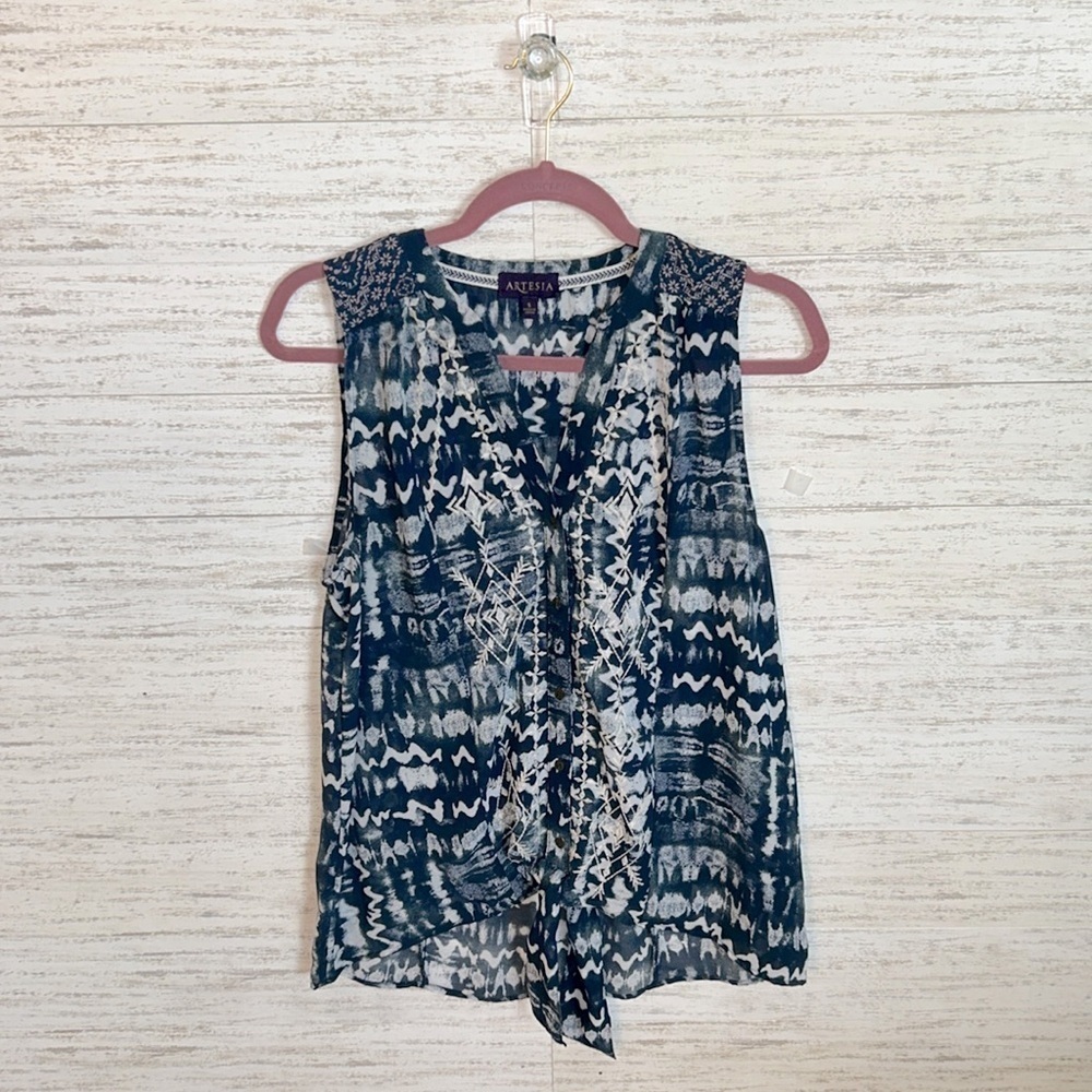 Artesia Tribal Sleeveless blouse | SIZE S